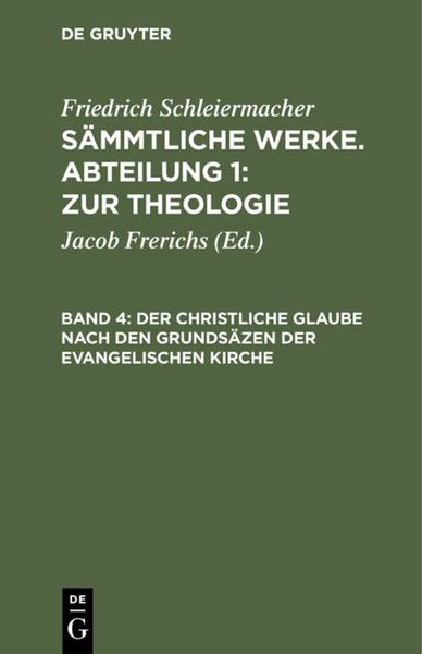 Produktbild: Der christliche Glaube nach den Grunds&auml;zen der evangelischen Kirche