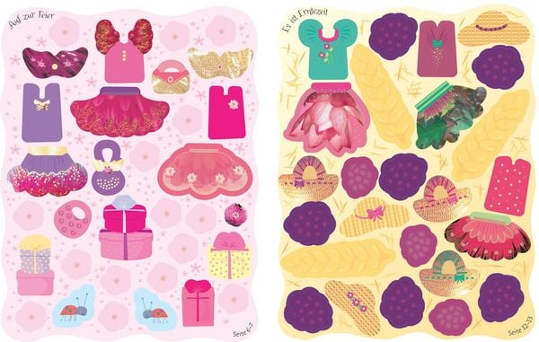 Produktbild: Meine glitzernden Anziehpuppen-Stickerb&uuml;cher mini: Im Ballett, Feen, Freundinnen und Prinzessinnen