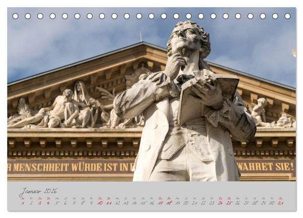 Produktbild: Wiesbaden Die Kurstadt im Rheingau (Tischkalender 2026 DIN A5 quer), CALVENDO Monatskalender