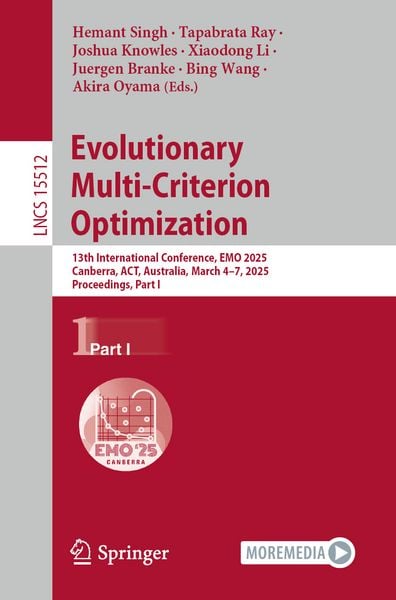 Produktbild: Evolutionary Multi-Criterion Optimization