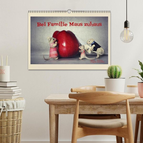 Produktbild: Bei Familie Maus zuhaus (Wandkalender 2026 DIN A3 quer), CALVENDO Monatskalender