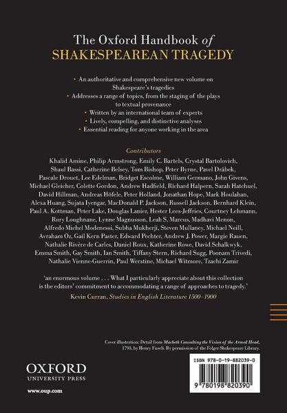 Produktbild: The Oxford Handbook of Shakespearean Tragedy