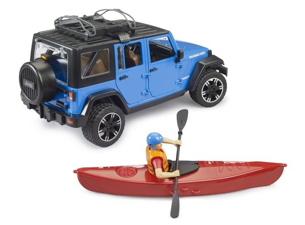 Produktbild: bruder 02529 Jeep Wrangler Rubicon Unlimited mit Kajak und Figur