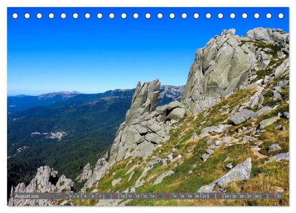 Produktbild: Korsika - Weitwanderweg GR 20 (Tischkalender 2026 DIN A5 quer), CALVENDO Monatskalender