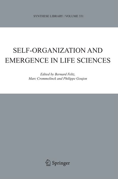 Produktbild: Self-organization and Emergence in Life Sciences