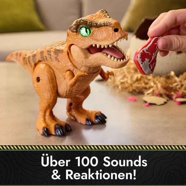 Produktbild: Primal Hatch, Jurassic World, Interaktiver T-Rex im Ei, 100+ Soundeffekte und Reaktionen