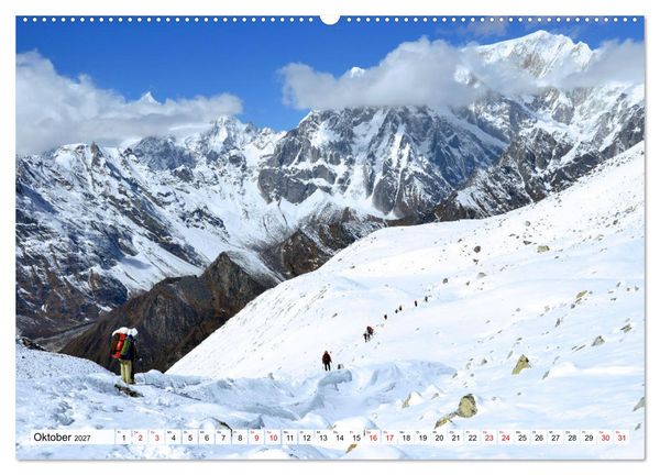 Produktbild: Der Manaslu Himal, gewaltige Bergriesen (Wandkalender 2027 DIN A2 quer), CALVENDO Monatskalender