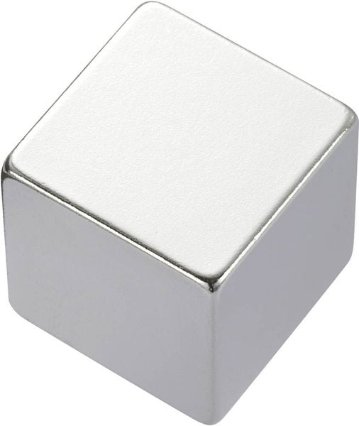 TRU COMPONENTS 1572121 Permanent-Magnet Würfel (L x B x H) 10 x 10 x 10 mm N35 1.18 - 1.24 T Grenztemperatur (max.): 80 