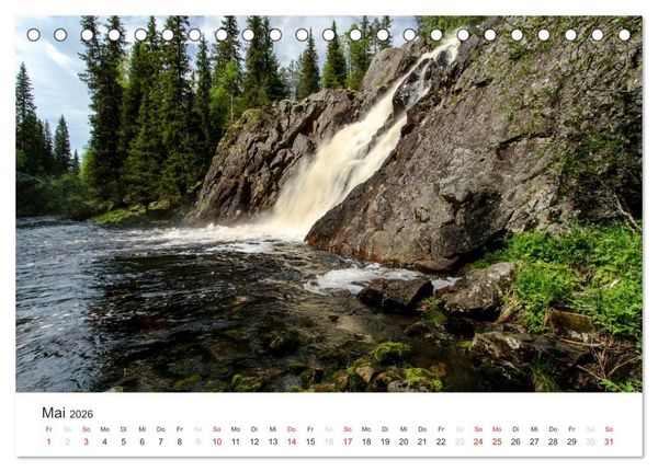 Produktbild: Naturparadies Finnland (Tischkalender 2026 DIN A5 quer), CALVENDO Monatskalender