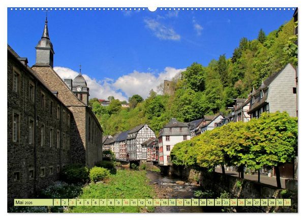 Produktbild: Die sch&ouml;nsten Orte der Eifel - Monschau (Wandkalender 2026 DIN A2 quer), CALVENDO Monatskalender