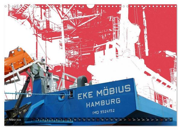 Produktbild: Photo-Art / Hamburg Hafen (Wandkalender 2026 DIN A3 quer), CALVENDO Monatskalender