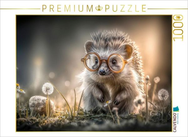 Produktbild: CALVENDO Puzzle Ein Igel | 1000 Teile Lege-Gr&ouml;&szlig;e 64x48cm Foto-Puzzle f&uuml;r gl&uuml;ckliche Stunden