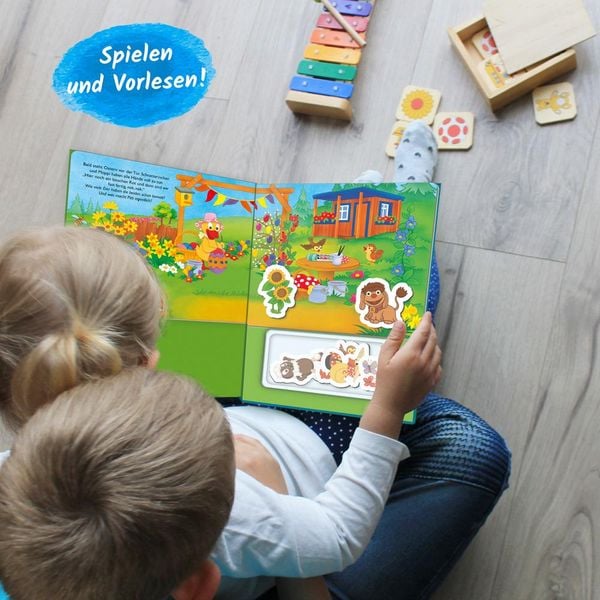 Produktbild: Tr&ouml;tsch Unser Sandm&auml;nnchen Magnet-Spielbuch Pittiplatsch Pappenbuch mit Magneten