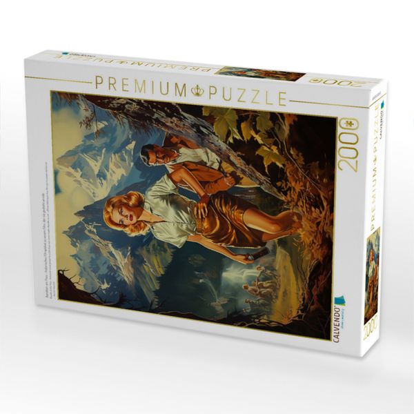 Produktbild: CALVENDO Puzzle Banditen am Pass - historisches Filmplakat zu einem Film, der nie gedreht wurde | 2000 Teile Lege-Gr&ouml;&szlig;e 90x67cm Foto-Puzzle f&uuml;r gl&uuml;ckl