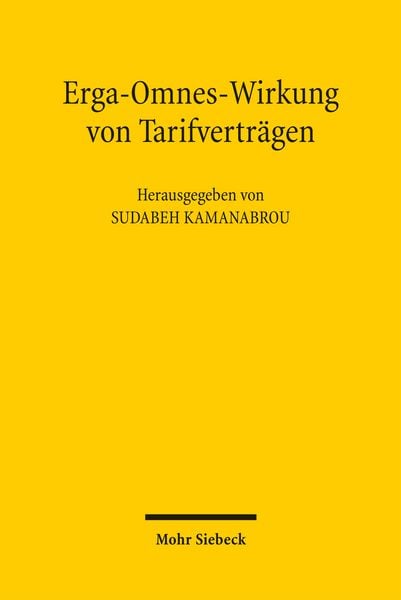 Produktbild: Erga-Omnes-Wirkung von Tarifvertr&auml;gen