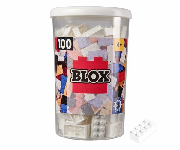 Produktbild: Simba 104118915 - Blox Steine in Dose, Konstruktionsspielzeug, 100, wei&szlig;