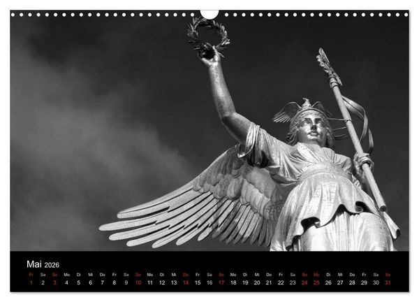 Produktbild: Berlin Monochrome (Wandkalender 2026 DIN A3 quer), CALVENDO Monatskalender