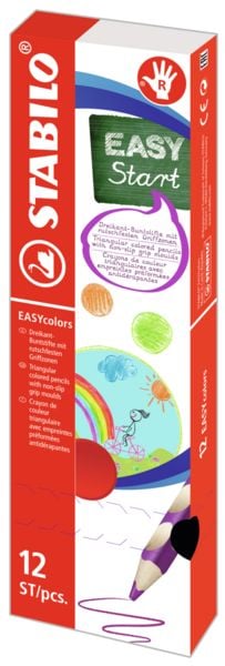Produktbild: STABILO Ergonomischer Dreikant-Buntstift EASYcolors, f&uuml;r Rechtsh&auml;nder, gelb