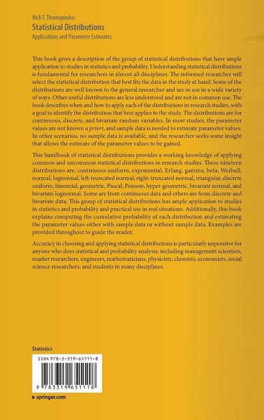 Produktbild: Statistical Distributions