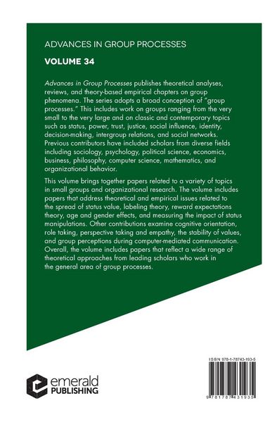 Produktbild: Advances in Group Processes