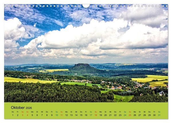 Produktbild: Im Elbsandstein - S&auml;chsisch-b&ouml;hmische Schweiz (Wandkalender 2026 DIN A3 quer), CALVENDO Monatskalender