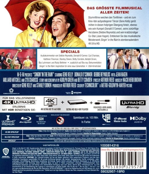 Produktbild: Singin' in the Rain (+ Blu-ray)