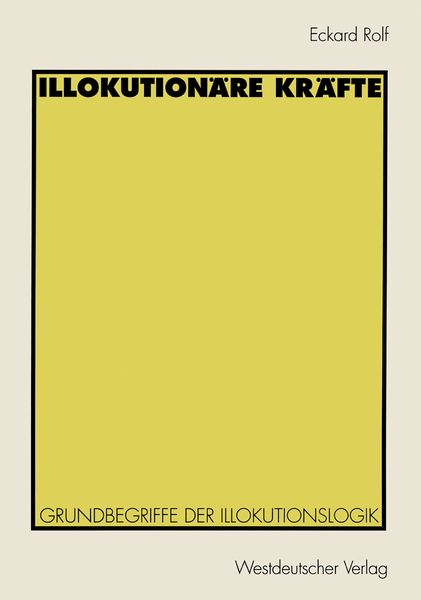 Produktbild: Illokution&auml;re Kr&auml;fte