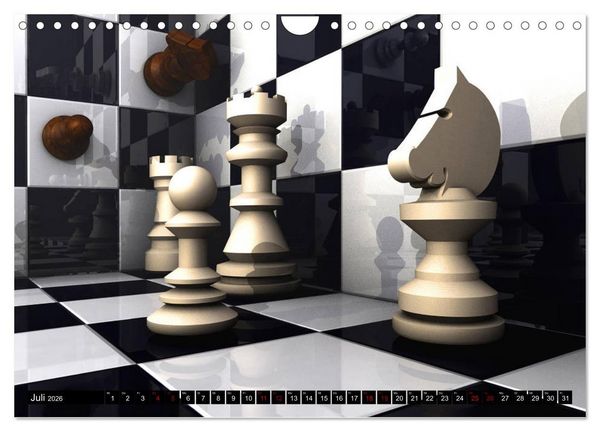 Produktbild: SCHACH - Spiel der K&ouml;nige (Wandkalender 2026 DIN A4 quer), CALVENDO Monatskalender