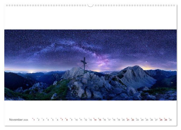 Produktbild: BergBlicke! (Wandkalender 2026 DIN A2 quer), CALVENDO Monatskalender