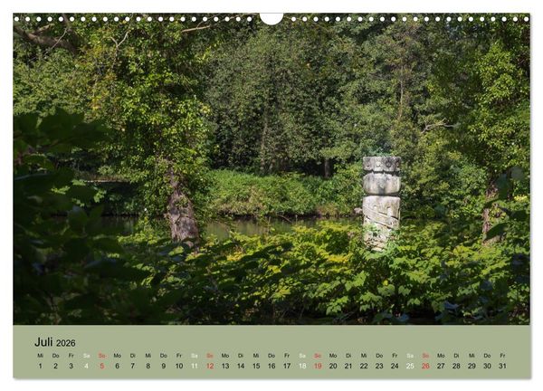 Produktbild: Gro&szlig;er Tiergarten Berlin - Von Dichtern und Komponisten (Wandkalender 2026 DIN A3 quer), CALVENDO Monatskalender
