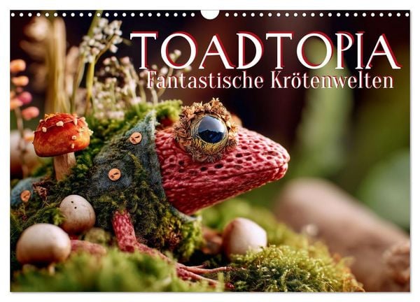 Produktbild: Toadtopia. Fantastische Kr&ouml;tenwelten (Wandkalender 2026 DIN A3 quer), CALVENDO Monatskalender