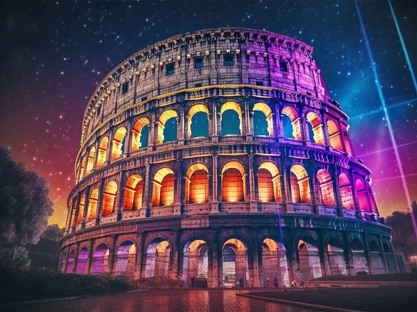 Produktbild: CALVENDO Puzzle Kolosseum - Rom | 1000 Teile Lege-Gr&ouml;&szlig;e 64x48cm Foto-Puzzle f&uuml;r gl&uuml;ckliche Stunden