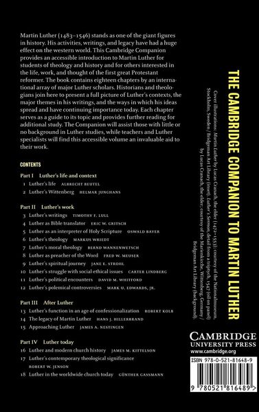 Produktbild: The Cambridge Companion to Martin Luther