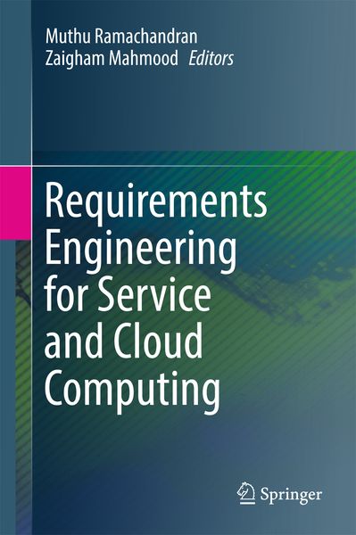 Produktbild: Requirements Engineering for Service and Cloud Computing