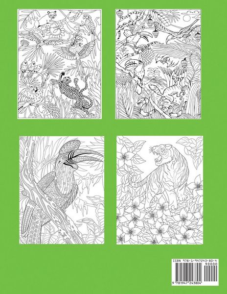 Produktbild: Wild Animals Jungle Coloring Book