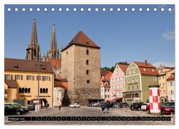 Produktbild: Regensburg - Bayern (Tischkalender 2026 DIN A5 quer), CALVENDO Monatskalender