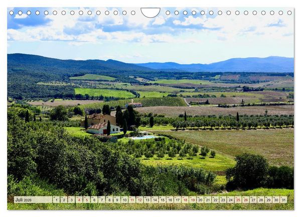 Produktbild: Toskana - Etruskische K&uuml;ste (Wandkalender 2026 DIN A4 quer), CALVENDO Monatskalender