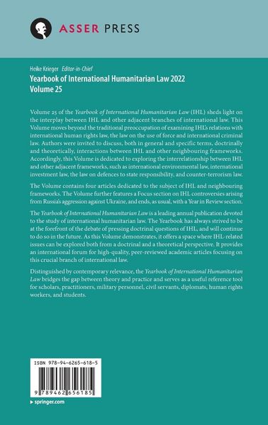 Produktbild: Yearbook of International Humanitarian Law, Volume 25 (2022)