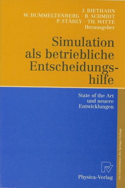 Produktbild: Simulation als betriebliche Entscheidungshilfe
