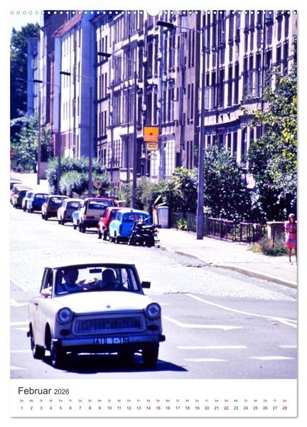 Produktbild: Auto-Land DDR - Trabant und Wartburg (hochwertiger Premium Wandkalender 2026 DIN A2 hoch), Kunstdruck in Hochglanz