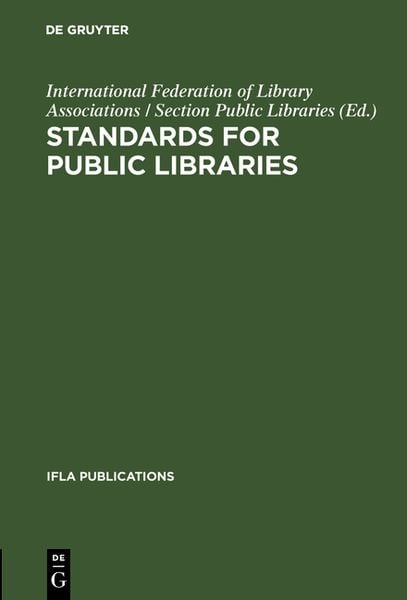 Produktbild: Standards for public libraries
