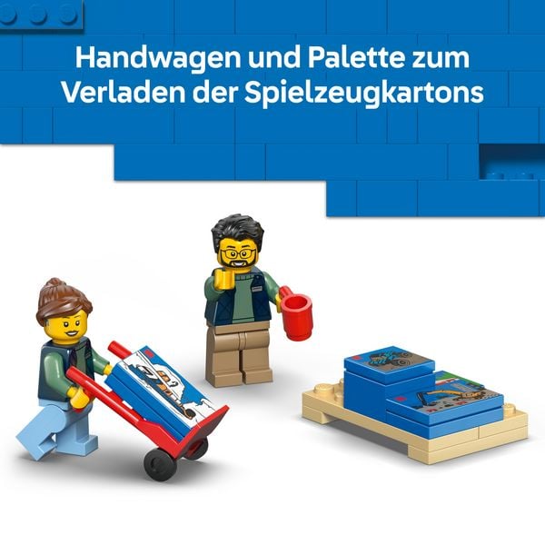 Produktbild: LEGO City 60500 Der LEGO Lieferwagen, Spielzeug f&uuml;r Kinder ab 6 Jahren