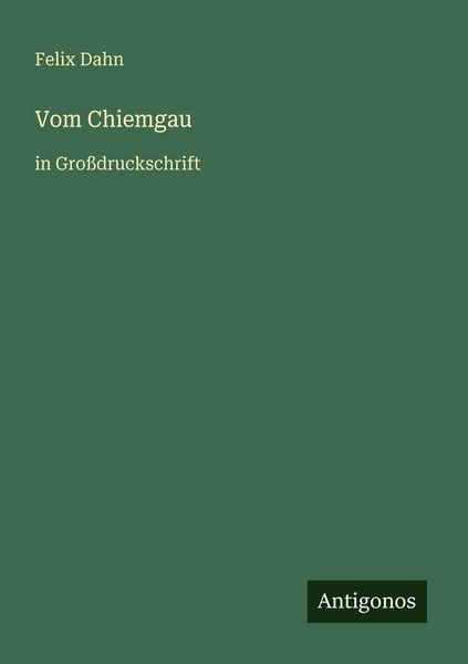 Produktbild: Vom Chiemgau