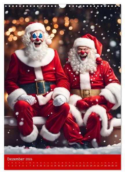 Produktbild: KI Clowns Mit Leichtigkeit das Leben genie&szlig;en (Wandkalender 2026 DIN A3 hoch), CALVENDO Monatskalender