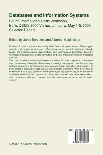 Produktbild: Databases and Information Systems