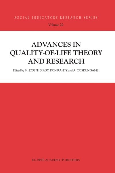 Produktbild: Advances in Quality-of-Life Theory and Research
