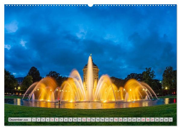 Produktbild: Mannheimer Impressionen. (Wandkalender 2026 DIN A2 quer), CALVENDO Monatskalender