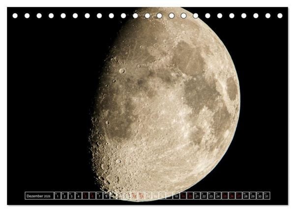 Produktbild: Faszination Mond - der etwas andere Mondkalender (Tischkalender 2026 DIN A5 quer), CALVENDO Monatskalender