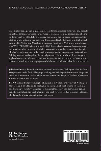 Produktbild: Case Studies in Language Curriculum Design