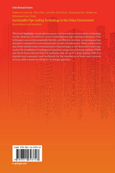 Produktbild: Sustainable Pipe Jacking Technology in the Urban Environment